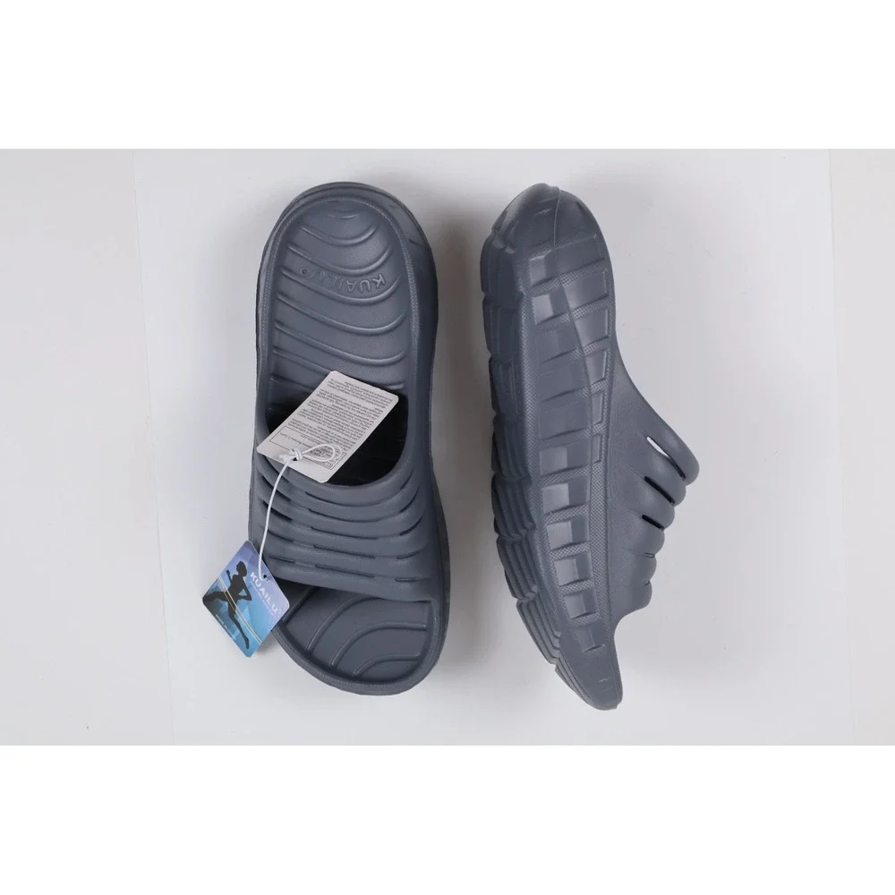 Kuailu Recovery Sandals Sport Slide Gray Solid Size 9 NWT